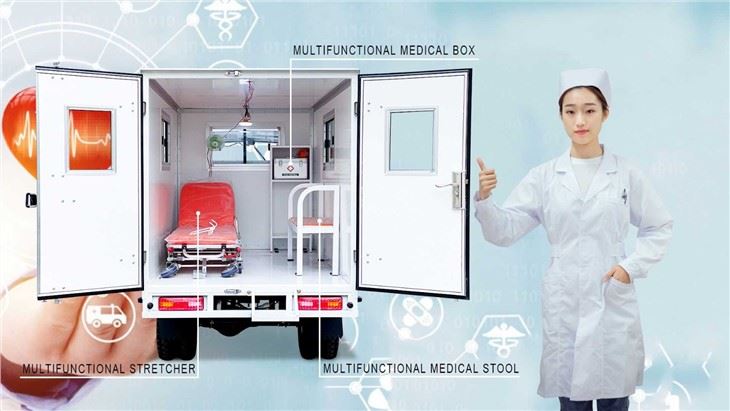 250cc motorized ambulance tricycle on sale